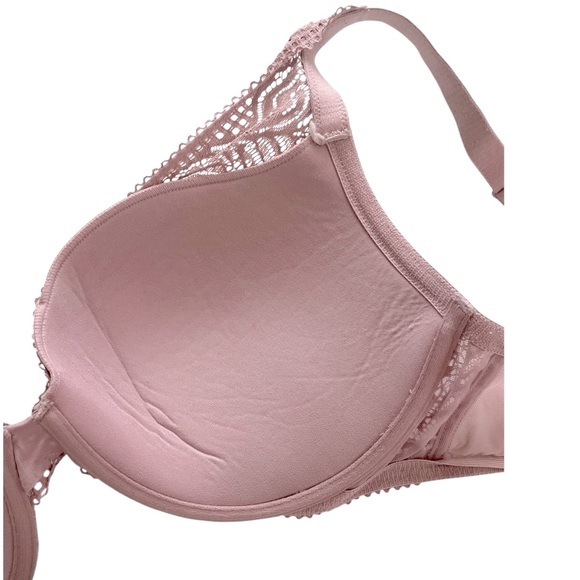 Auden Push up Plunge full coverage women’s underwire lace bra mauve size 36DD - Picture 4 of 7